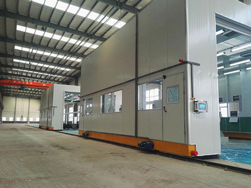 河南中材環(huán)保移動噴漆房項目